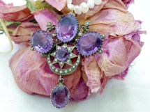 Ametyst-Collier-Jugendstil
