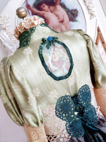 Patchwork-Spitzen-Jacke