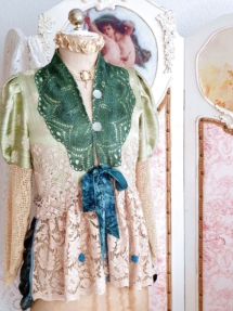 Spitzen-Jacke-Grün